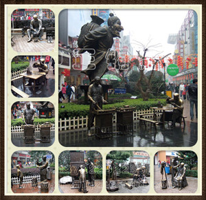 賣(mài)貨郎雕塑