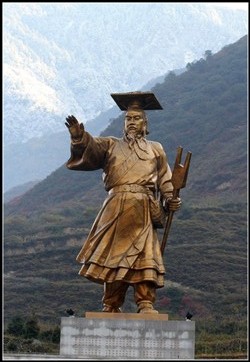 鑄銅大禹銅雕塑