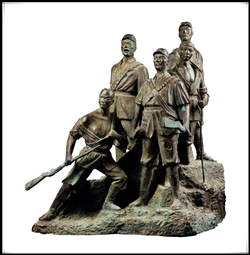 狼牙山五壯士雕塑