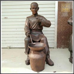 中醫熬藥雕塑|加工中醫文化雕塑